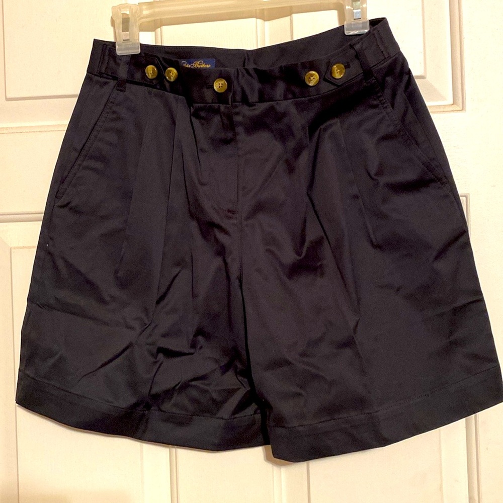 Brooks Brothers Womens Shorts Black Sz 4